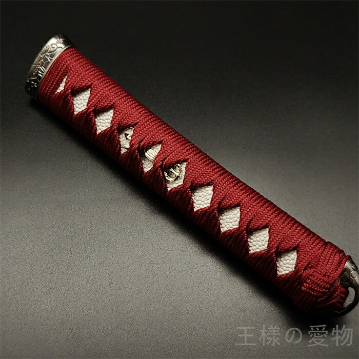 楽天市場】日本刀柄 刀柄 長約20CM 新品 木製柄 合成鮫皮 黄色