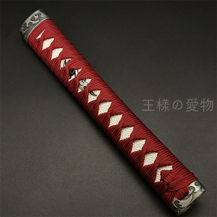 日本刀　柄　刀装具 楽天市場】日本刀柄 大刀柄 打刀 長約26CM 新品 木製柄 合成鮫皮