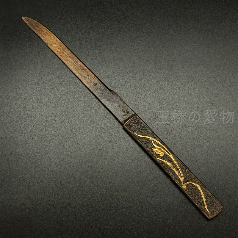 楽天市場】銅製刀装具 短刀拵 柄鞘一式 遊女の図 絵金銀 金工品 細工