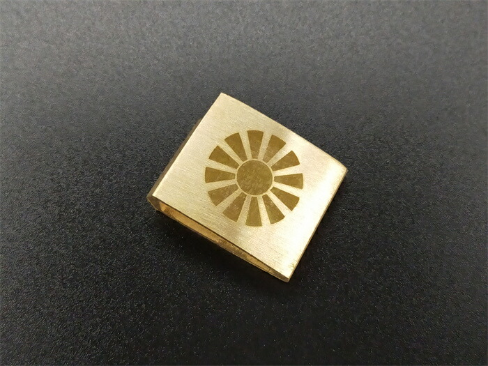 楽天市場】ニ重はばき 銅製 特注品 落雨図 赤銅色 日本刀装具