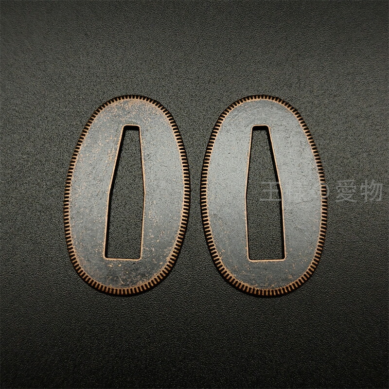 銀製はばき・切羽 楽天市場】日本刀装具 切羽 銀色 銅製 刀剣美術 : 王様の愛物