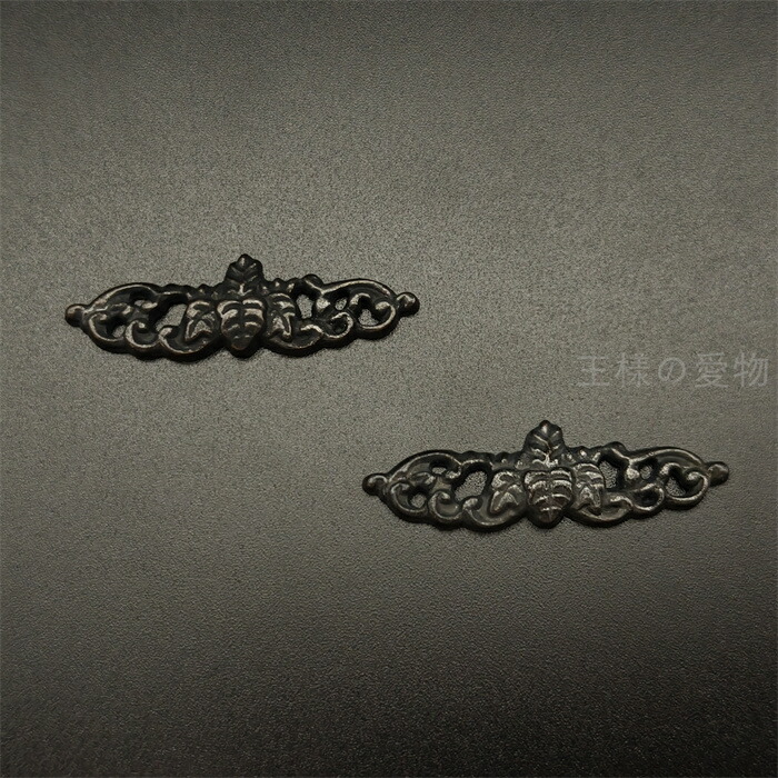 楽天市場】日本刀装具 目貫 家紋の図 五七の桐 銅製 絵金 金工品 細工