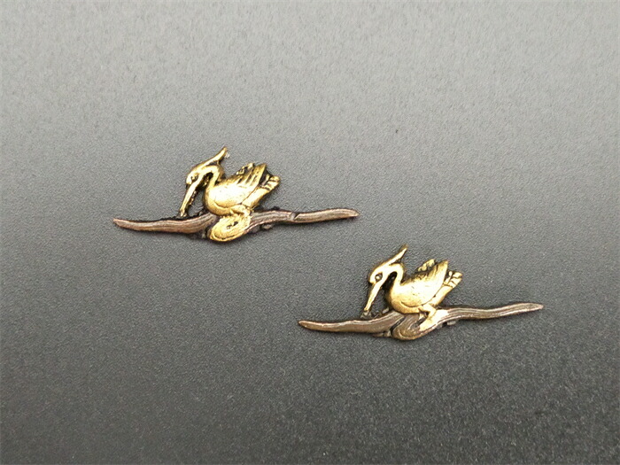 目貫 風神雷神図 金色絵 金具 留め具 武具 武装 日本刀 印籠 緒締め 骨董 目貫 風神雷神図 金色絵 金具 留め具 武具 武装 日本刀 印籠