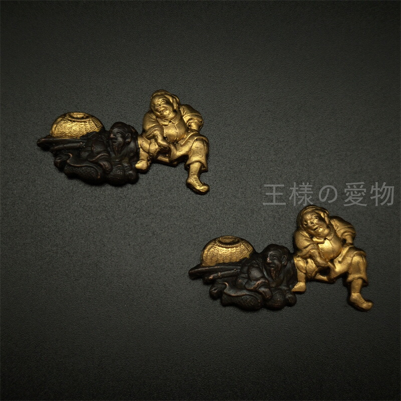 楽天市場】目貫 大黒天の図 銅製 細工 日本刀装具 武具 刀剣美術