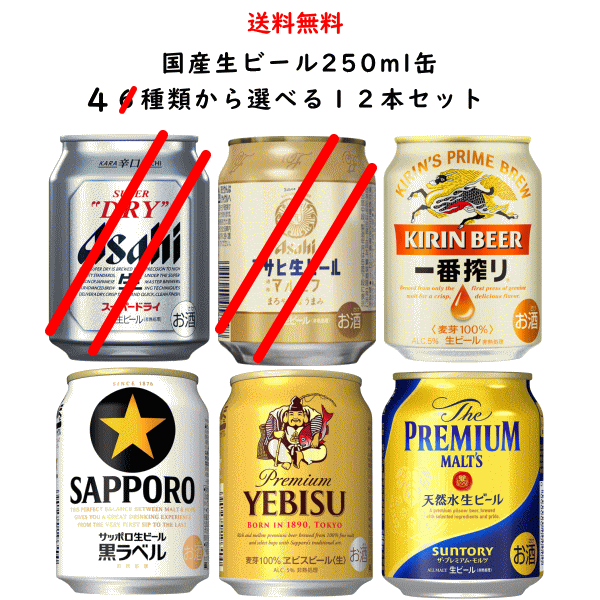 楽天市場】アサヒ 生ビール 缶( 250ml×24本入)【マルエフ】[アサヒ