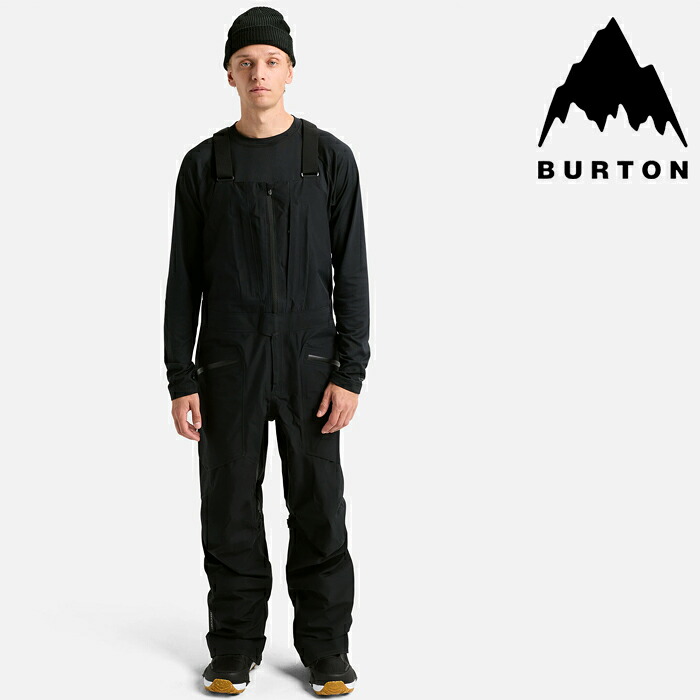 即納★店頭受取OK★[日本正規品]25-26 スノーボード ウェア ビブパンツ バートン BURTON AK 3L FREEBIRD GORE-TEX 3L BIB PANT TURE BLACK GORE-TEX ゴアテックス フリーバード ストレッチ ビブパンツ 3レイヤー ブラック スノボ メンズ 男性 国内正規品 2026｜SHIFT