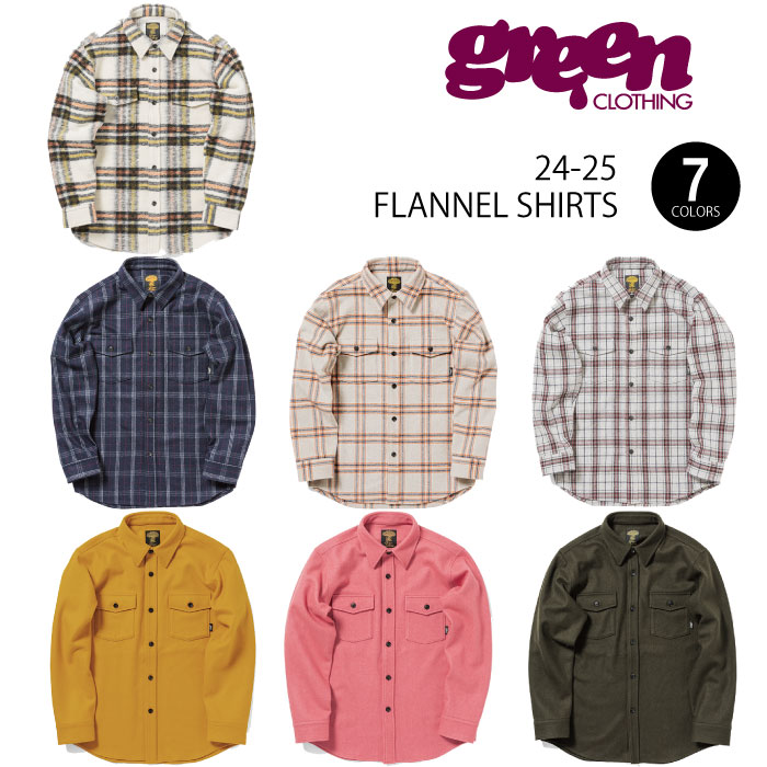 楽天市場】Green clothing グリーンクロージング WOOL FLANNEL SHIRTS