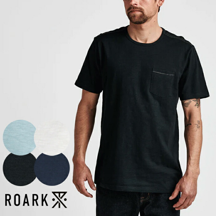 即納★店頭受取OK★ロアークリバイバル Tシャツ ROARK REVIVAL WELL WORN MDWT ORGANIC TEE 半袖Tee サーフ サーフィン メンズ 男性用 春夏
