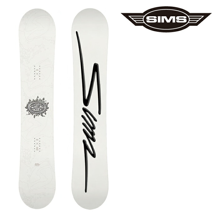 ボード購入特典付★即納★店頭受取OK★[日本正規品] 25-26 スノーボード 板 SIMS BOWL SQUAD White ボウルスカッド シムス スノーボード 板 メンズ レディース 国内正規品｜SHIFT