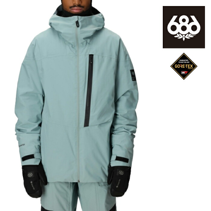 【店頭受取OK】日本正規品 スノーボード ウェア ジャケット シックスエイトシックス 686 MENS GORE-TEX GT THERMAGRAPH JACKET Dusty Marine ゴアテックス メンズ 25-26|SHIFT WEB SHOP