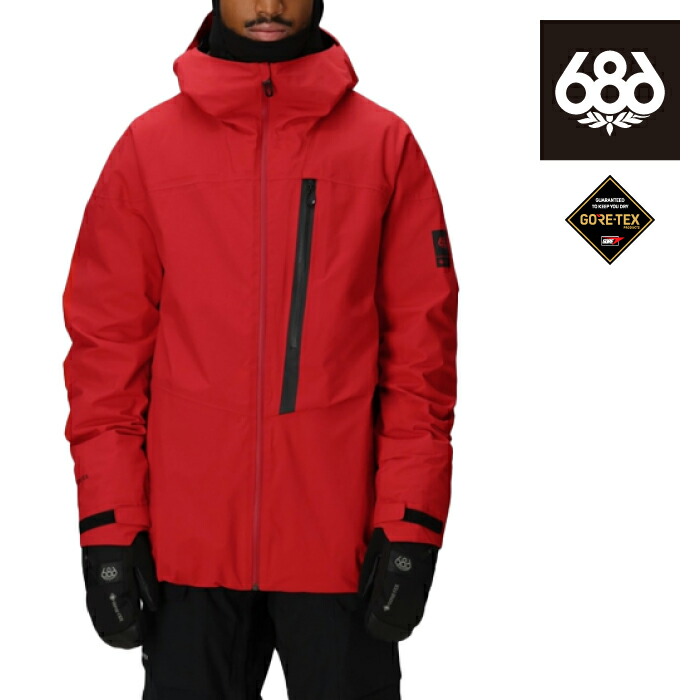 【店頭受取OK】日本正規品 スノーボード ウェア ジャケット シックスエイトシックス 686 MENS GORE-TEX GT THERMAGRAPH JACKET True Red ゴアテックス メンズ 25-26|SHIFT WEB SHOP