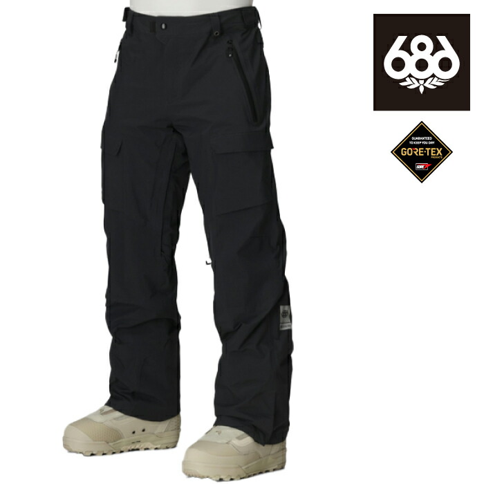 【店頭受取OK】日本正規品 スノーボード ウェア パンツ シックスエイトシックス 686 MENS GORE-TEX DISPATCH SHELL PANT Black ゴアテックス メンズ 25-26｜SHIFT WEB SHOP