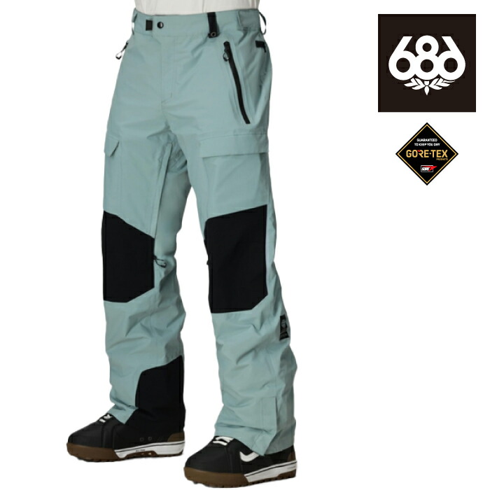 【店頭受取OK】日本正規品 スノーボード ウェア パンツ シックスエイトシックス 686 MENS GORE-TEX DISPATCH SHELL PANT Dusty Marine Colorblock ゴアテックス メンズ 25-26|SHIFT WEB SHOP