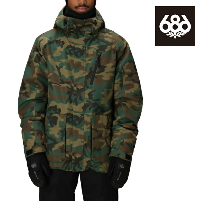 日本正規品 スノーボード ウェア ジャケット シックスエイトシックス 686 MENS NIGHTLINE INSULATED JACKET Camo メンズ 25-26