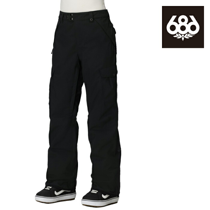 日本正規品 スノーボード ウェア パンツ シックスエイトシックス 686 WOMENS AURA INSULATED CARGO PANT Black レディース 25-26 21,673円