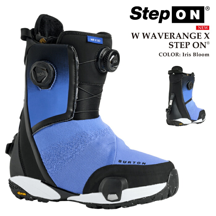 日本正規品 スノーボード ブーツ バートン BURTON WOMENS WAVERANGE X STEP ON WIDE Iris Bloom ウェイブレンジ エックス ステップオン ワイド レディース 25-26