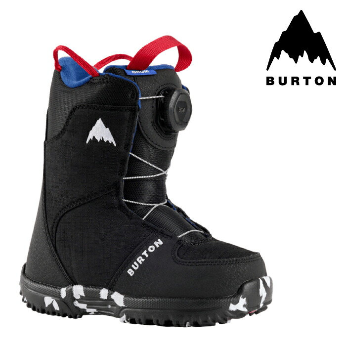 日本正規品 スノーボード ブーツ バートン BURTON KIDS GROM BOA Black グロム ボア キッズ ユース 子供 25-26