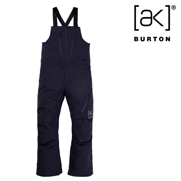 【店頭受取OK】日本正規品 スノーボード ウェア ビブパンツ バートン BURTON MENS AK CYCLIC GORE-TEX 2L BIB PANTS True Black ゴアテックス メンズ 25-26｜SHIFT WEB SHOP