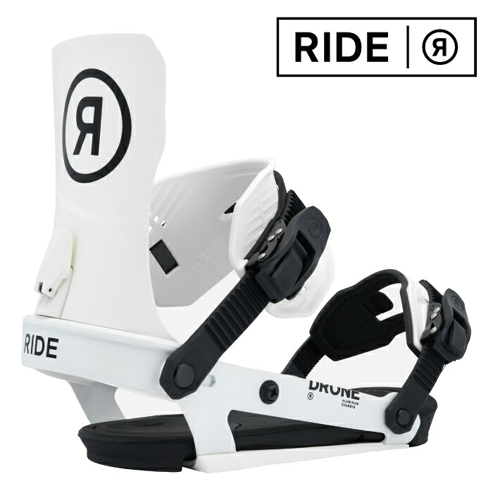 【店頭受取OK】日本正規品 スノーボード ビンディング ライド RIDE DRONE WOMENS White ドローン ウィメンズ バインディング レディース 25-26｜SHIFT WEB SHOP