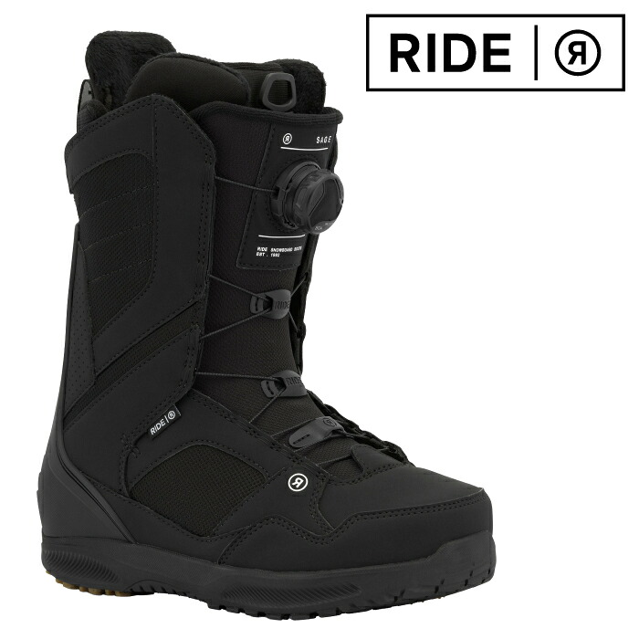 日本正規品 スノーボード ブーツ ライド RIDE SAGE Black セージ レディース 25-26
