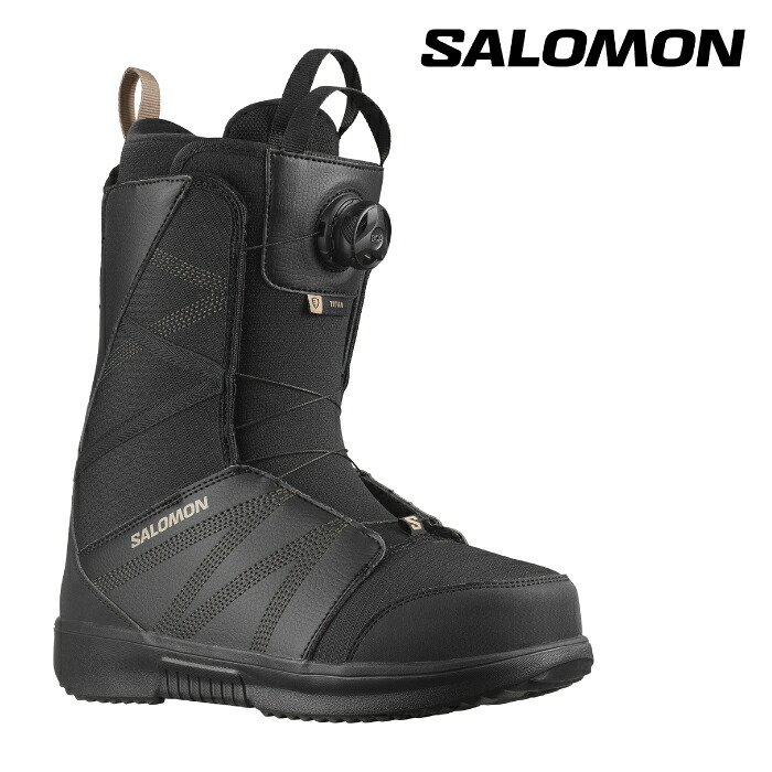 日本正規品 スノーボード ブーツ サロモン SALOMON TITAN BOA Black タイタン ボア メンズ 25-26