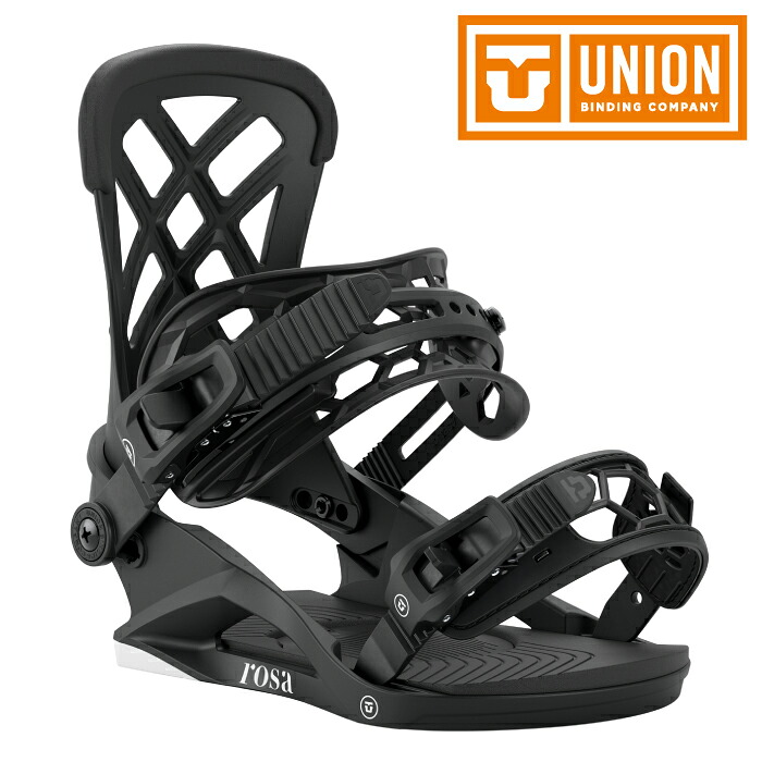 【店頭受取OK】日本正規品 スノーボード ビンディング ユニオン UNION ROSA Black ローサ バインディング レディース 25-26｜SHIFT WEB SHOP