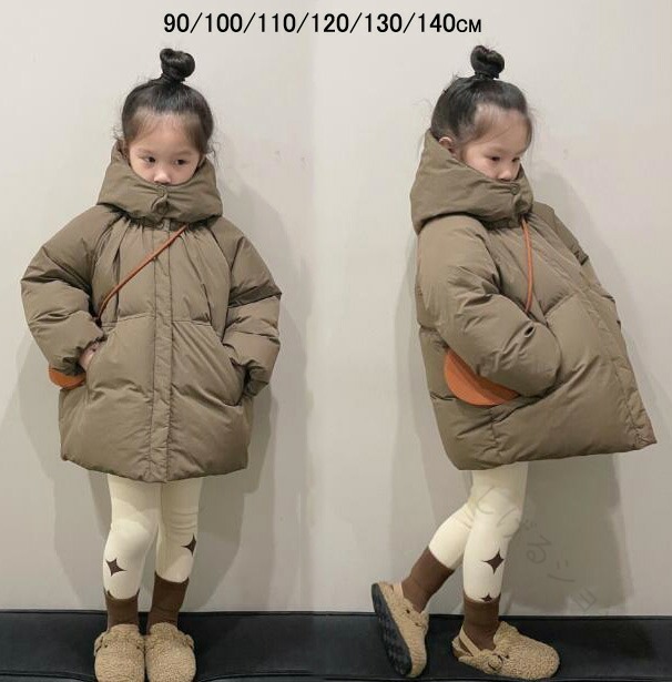キッズ ダウンコート ジュニア お出かけ ジャケット 可愛い 中綿入り アウター 防風 防寒 コート 子供服 女の子 秋冬 中綿 コート 通学 通園 ベビー服 対応 シンプルトップス