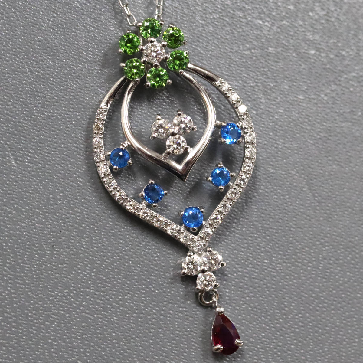 真由美　K18PGダイヤモンドペンダントトップ　D1.00ct 真由美様専用 K18PGダイヤモンドペンダントトップ D1.00ct