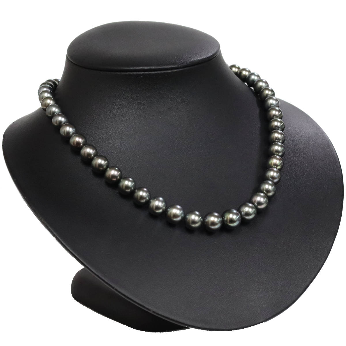 楽天市場】ブラックパール ネックレス 黒真珠8.0～10.4mm 44cm