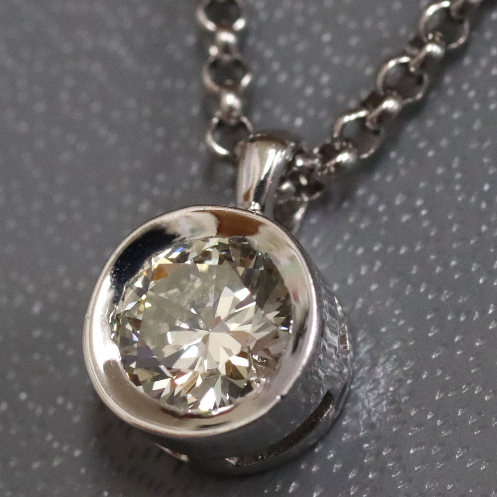 【中古】Pt850ダイヤモンドネックレス D0.62 5.0g プラチナ|鴫原質店 店