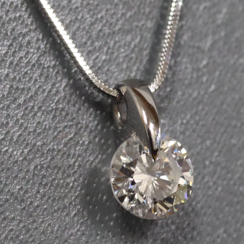 【中古】Pt900/850ダイヤモンドネックレス D0.706 3.9g プラチナ|鴫原質店 店