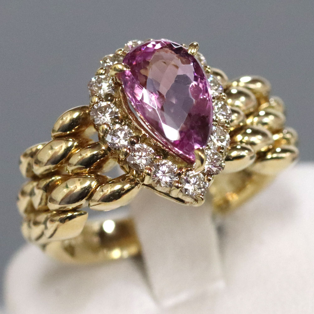 楽天市場】【中古】K18マルチカラーストーンリング 1.38 9.6g #11  