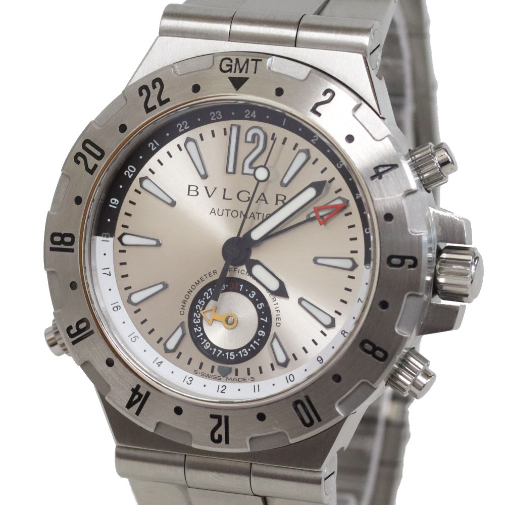 【中古】ブルガリ ディアゴノ プロフェッショナル GMT(GMT40S)