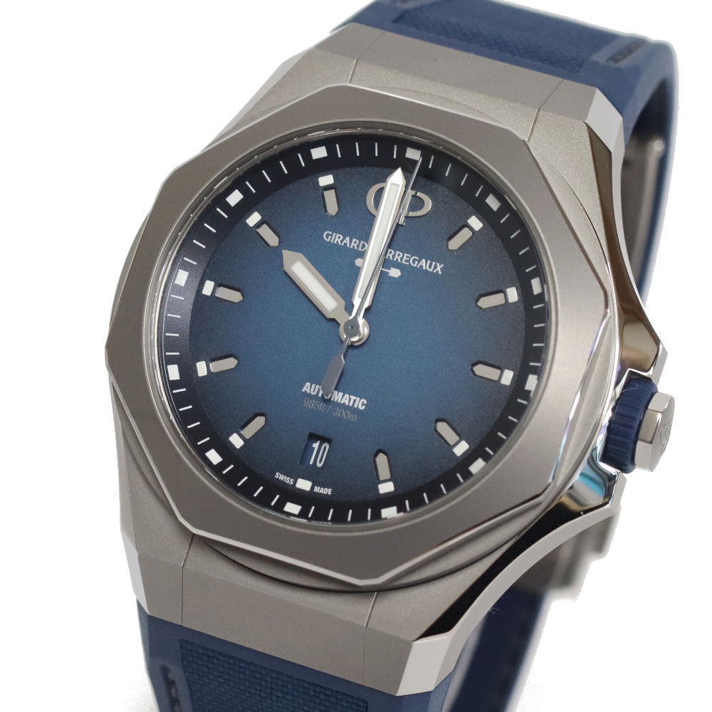 【中古】ジラール・ペルゴ ロレアート アブソルート Ti230(81070-21-002-FB6A)創業230周年記念 230本限定 ブルー 44mm オクタゴン チタン|鴫原質店 店