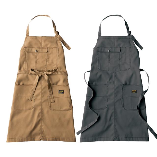 ラングラー Wrangler 胸当てエプロン Az 作業服 カフェ ユニフォーム ストレッチ サービス 飲食業 メンズ レディース ユニセックス おしゃれ かっこいい アイトス Aitoz キテミヨ Kitemiyo