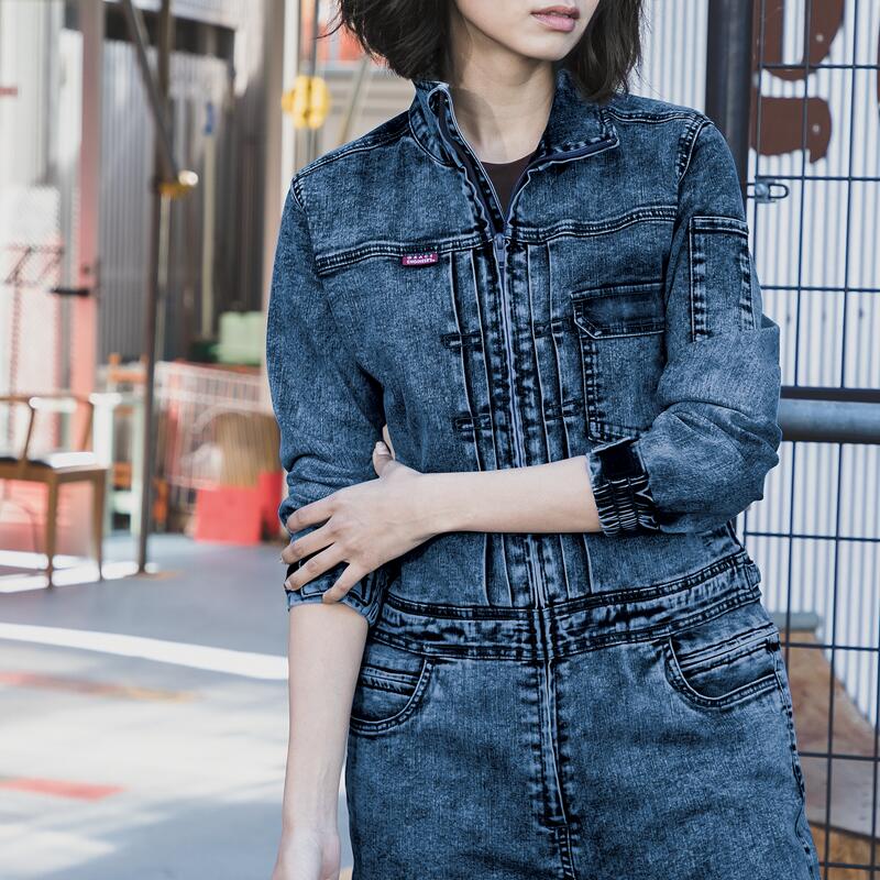 価格は安く 長袖つなぎ 春夏 グレースエンジニアーズ レディース 女性 ファスナー ツナギ オーバーオール かっこいい おしゃれ かわいい 作業服 作業着 農作業 畑仕事 アウトドア Diy Empaquesdecarton Com