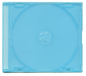 Dear Smile スーパースリムCDケース（10枚パック）（ブルー）【薄さ5mmでスッキリ収納！】画像