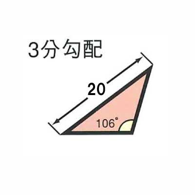 泡立つテーパー面木 PKH-320(100本入)【3分傾斜角度面木・面長20粍・面取り・エコ見澄ます商いもの】