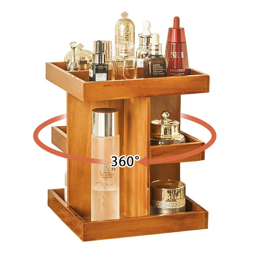 回転式木製コスメ収納ラック　メイク道具整理・省スペース・多機能ケース dy113-1.jpg