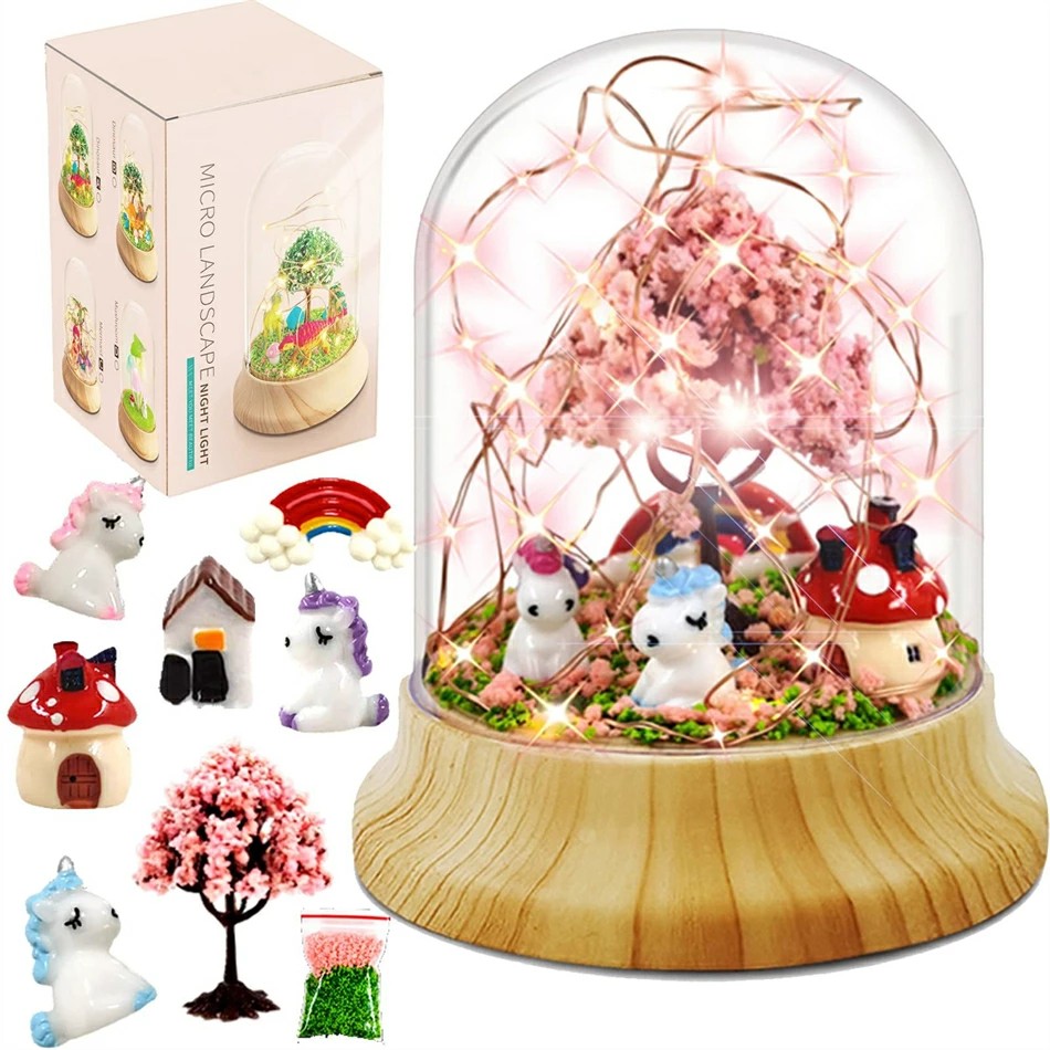 楽天市場】チョウミ屋 手作り ユニコーンナイトライト ドーム型 組立式