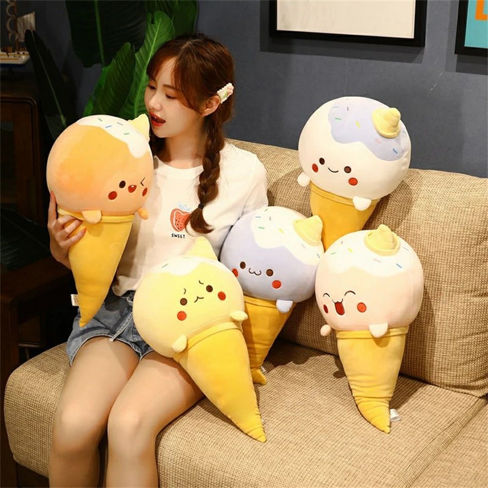 10個セット ☆新品未使用☆ アイスクリームクッション【平置き約60cm】 楽天市場】ぬいぐるみ 全5デザイン 50cm アイス ソフトクリーム アイス