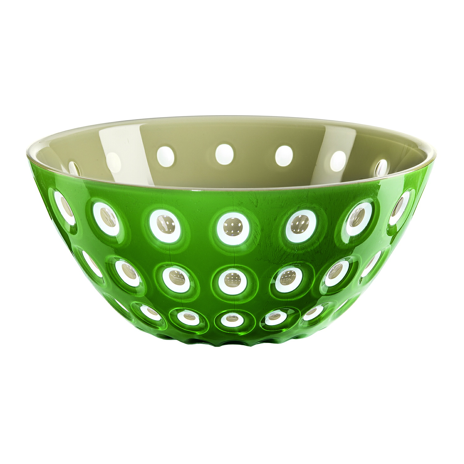 【公式】Guzzini (グッチーニ) サラダボウル Le Murrine モスグリーン 279420-159【ギフトやホームパーティーに最適なイタリアンデザイン】