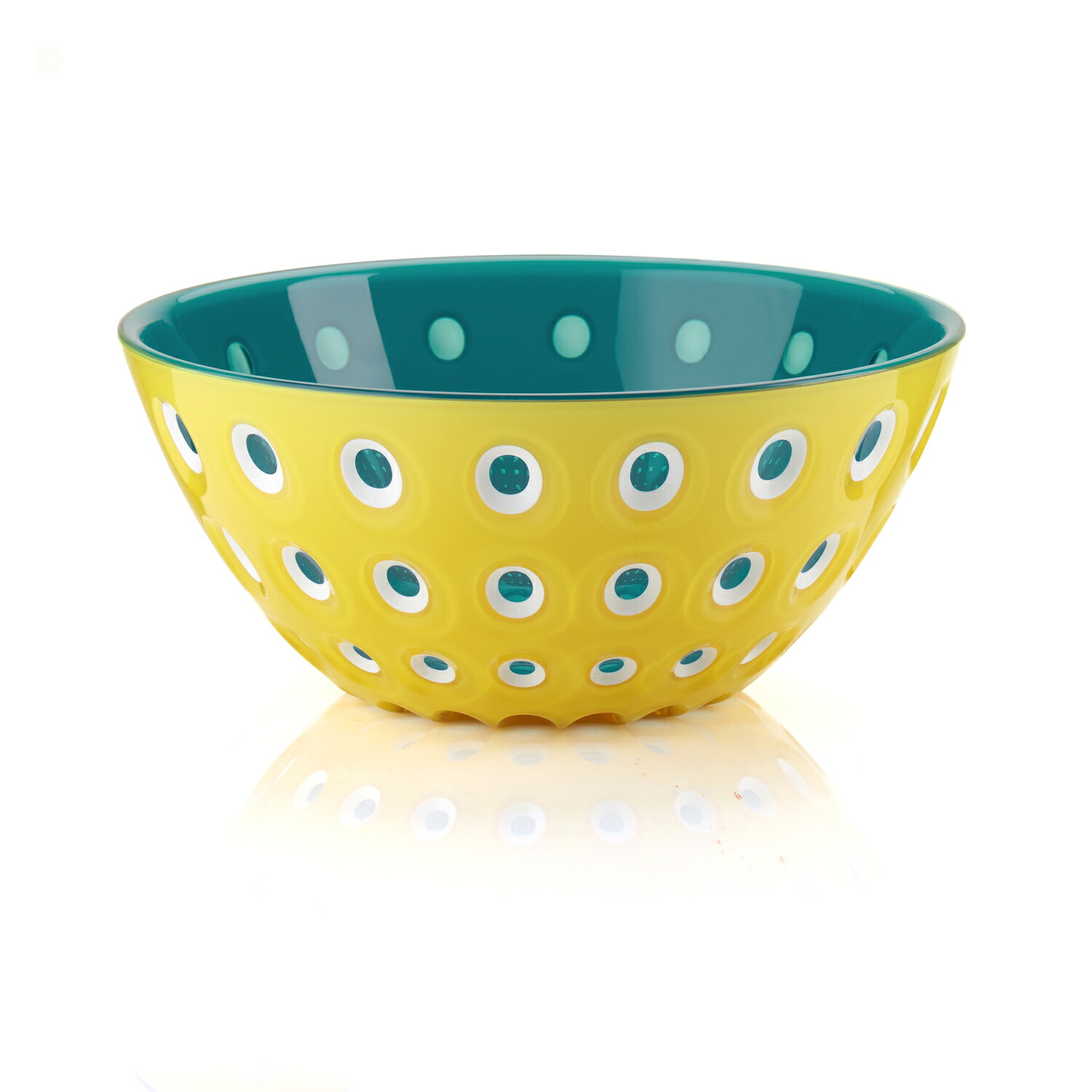 【公式】Guzzini (グッチーニ) サラダボウル Le Murrine イエロー 279420-225【ギフトやホームパーティーに最適なイタリアンデザイン】
