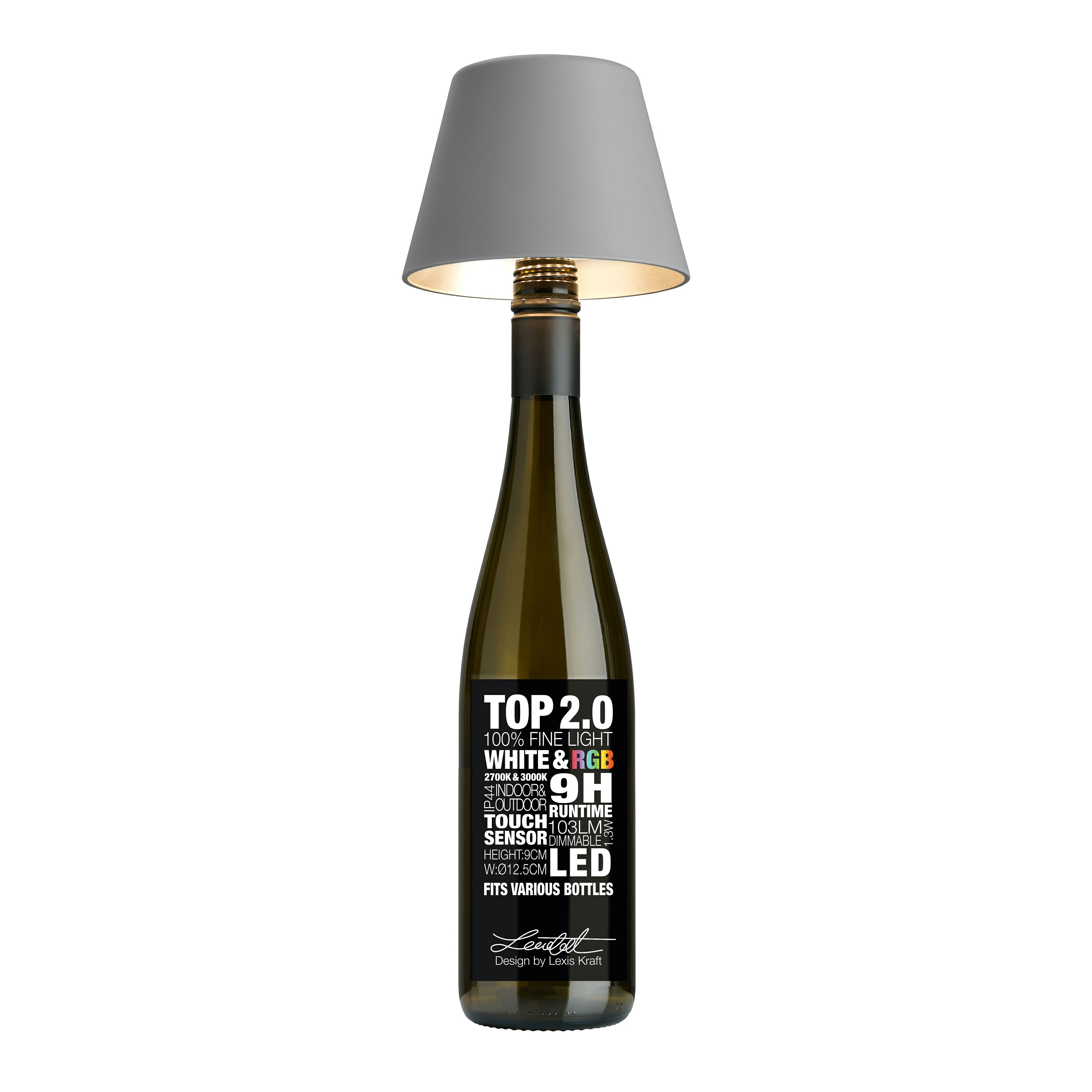 Sompex (ソンペックス) テーブルライト ボトルランプ TOP グレー 72533 19,008円