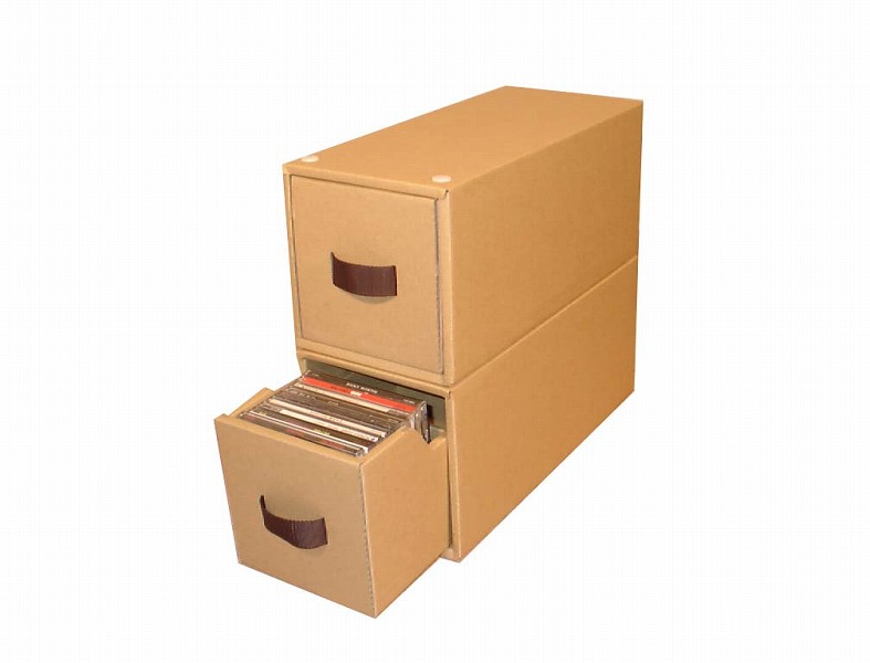 楽天市場】CD収納ボックス2個組〜2重構造で丈夫！ スタッキングでき