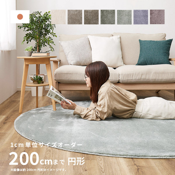 防ダニ 抗菌 カーペット ラグ 200×200センチ アレルブロック 防音防炎