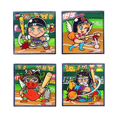 楽天市場】ビックリマン 歌舞伎チョコ シール4枚セット（お菓子