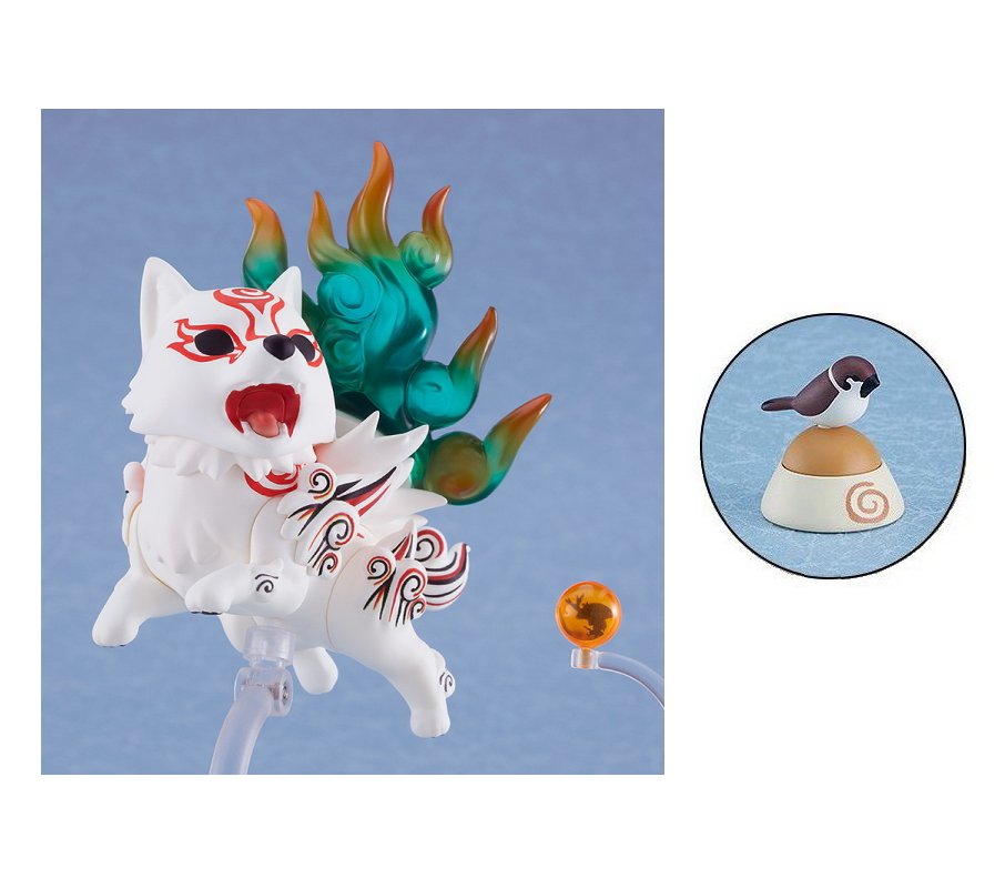 買得 ねんどろいど 大神 白野威 スズメとエサ皿 付き nrsports.com.br