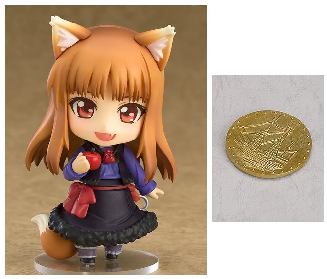 ねんどろいど 狼と香辛料 ホロ（2次再販） 「リュミオーネ金貨」付き画像