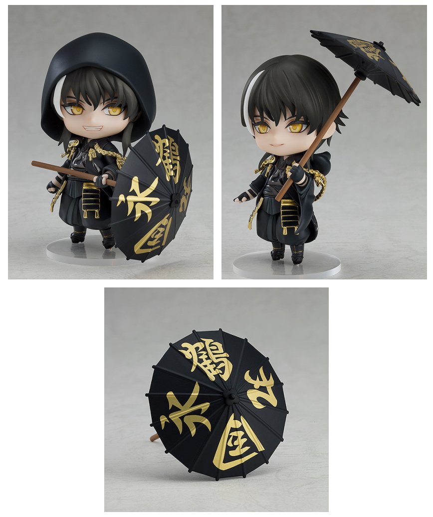 ねんどろいど 舞台 刀剣乱舞 義伝 暁の独眼竜 鶴丸国永 番傘 白 付き 四季の宝箱